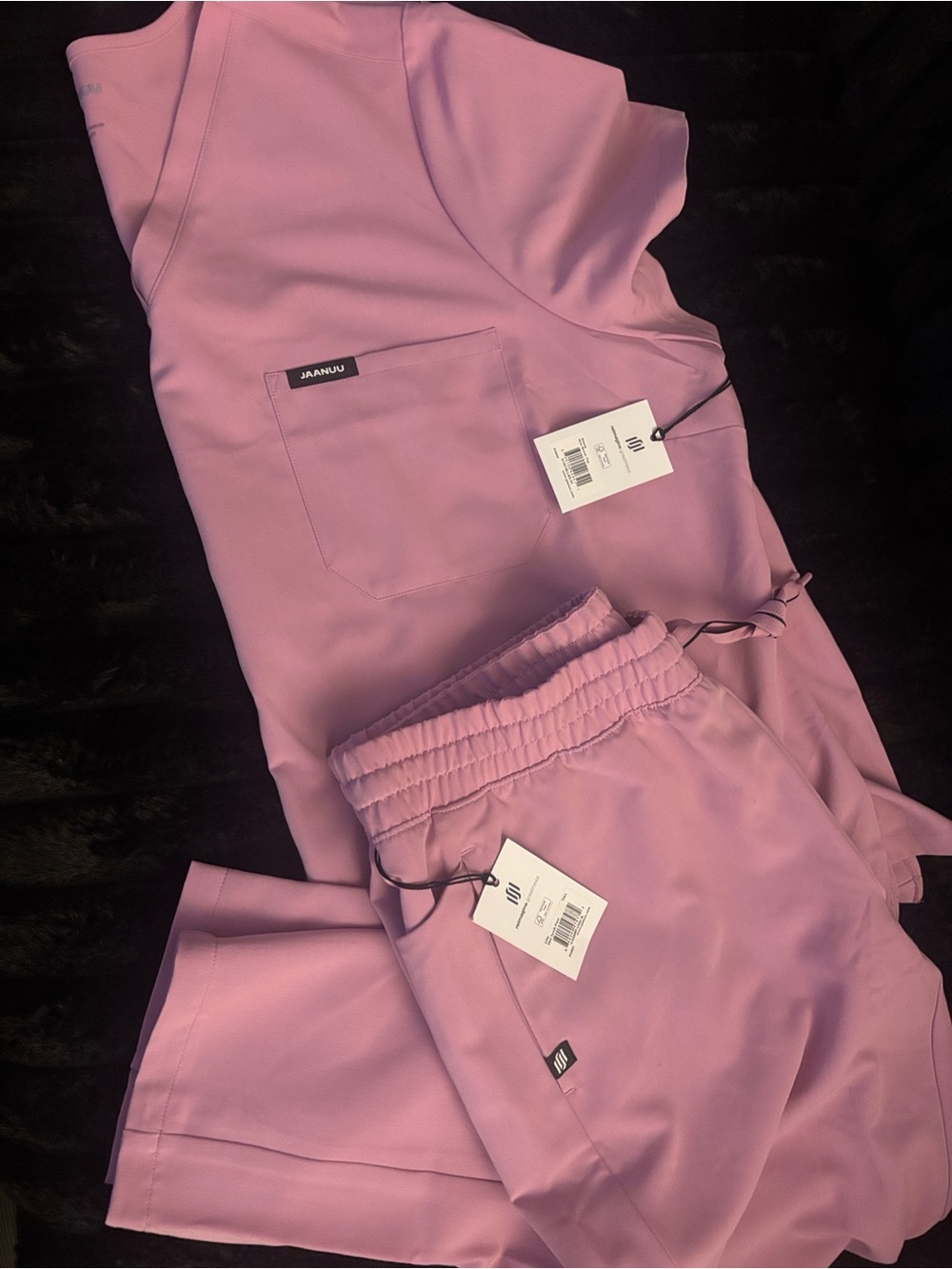 Jaanuu Pink Women's Scrub Set